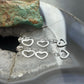 Sterling Silver 3 Cutout Hearts Fashion Dangle Earrings For Women