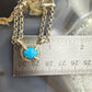 Carolyn Pollack Sterling Silver Turquoise on 16.5" Double Link Chain Necklace For Women