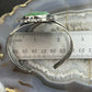 Sterling Silver Southwestern Style Large Oval Variscite Decorated Bracelet For Women #1