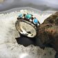 Milton Lasiloo Vintage Native American Sterling Turquoise Unisex Band Ring Size 11.5