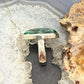 Sterling Silver Southwestern Style Marquise Malachite Ring Size 8 For Women