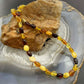 Sterling Silver Amber Beaded 17" and 18" Necklace For Women
