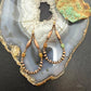 Southwestern Style Copper 3-5mm Navajo Pearl Beads Dangle Earrings For Women
