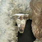 Carolyn Pollack Sterling Silver Multi Stone Decorated Ring Size 6.5 For Women