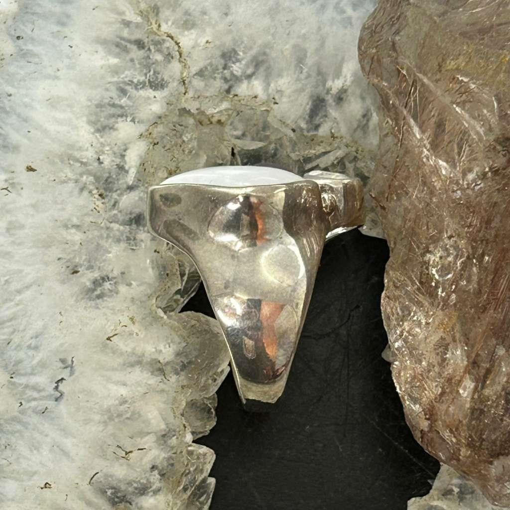 Carolyn Pollack Sterling Silver Multi Stone Decorated Ring Size 6.5 For Women