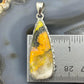 Sterling Silver Southwestern Style Teardrop Bumblebee Jasper Decorated Pendant For Women