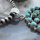 Sterling Silver Southwestern Style Rounded Turquoise Round Cluster Pendant For Women