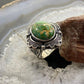 Gilbert Platero Native American Sterling Silver Oval Turquoise Ring Size 9