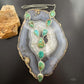 Sterling Silver Southwestern Style Royston Turquoise Lariat 30" Necklace For Women