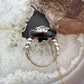 Carolyn Pollack Sterling Silver Black Agate & Blue Lace Agate Ring Size 8.25 For Women