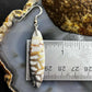 Sterling Silver Marquise Ocean Jasper Slab Dangle Earrings For Women #144