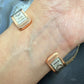 Wylie Secatero Navajo Sterling Silver & Copper Stamped Bear Bracelet For Men