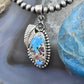 Sterling Silver Southwestern Style Golden Hill Turquoise Leaves Decorated Pendant For Women #3