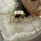 Sterling Silver Southwestern Style Rectangle Labradorite Ring Size 8 For Women