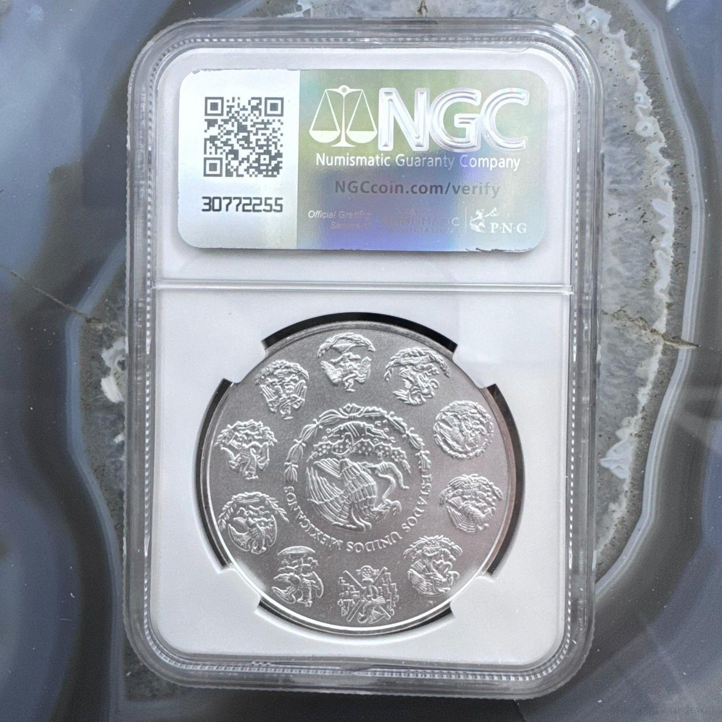 2011 Mexico One Ounce .999 Fine Silver NGC MS69 #014