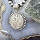 Genuine 90% Silver 1942 US Walking Liberty Half Dollar Decorated Unisex Pendant