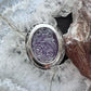 Carolyn Pollack Sterling Silver Oval Amethyst & Carved Clear Quartz Doublet Ring Size 6 For Women