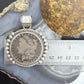 1881 Genuine 90% Silver Morgan Dollar Decorated Unisex Sterling Silver Pendant