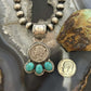 Genuine 1944 90% Silver Mercury Dime Coin Mohave Turquoise Unisex Pendant