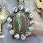 Sterling Silver Southwestern Style Blackjack & Golden Hill Turquoise Pendant For Women
