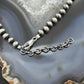 Sterling Silver Southwestern Style Naja w/Turquoise Squash Blossom 18"-20" Necklace For Women