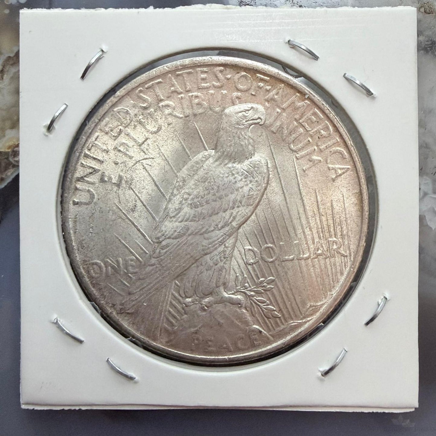1925 US 90% Peace Silver Dollar F-VF #51626-12GU