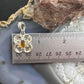 Carolyn Pollack Sterling Silver Faceted Marquise Citrine Enhancer Pendant For Women