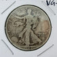 1942 US Walking Liberty Half Dollar 90% Silver VG-F #20126-4