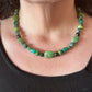 Carolyn Pollack Sterling Silver Serpentine/Malachite Bead Necklace & Link Bracelet Set