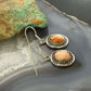 Sterling Silver Southwestern Style Spiny Oyster Dangle Earrings For Women