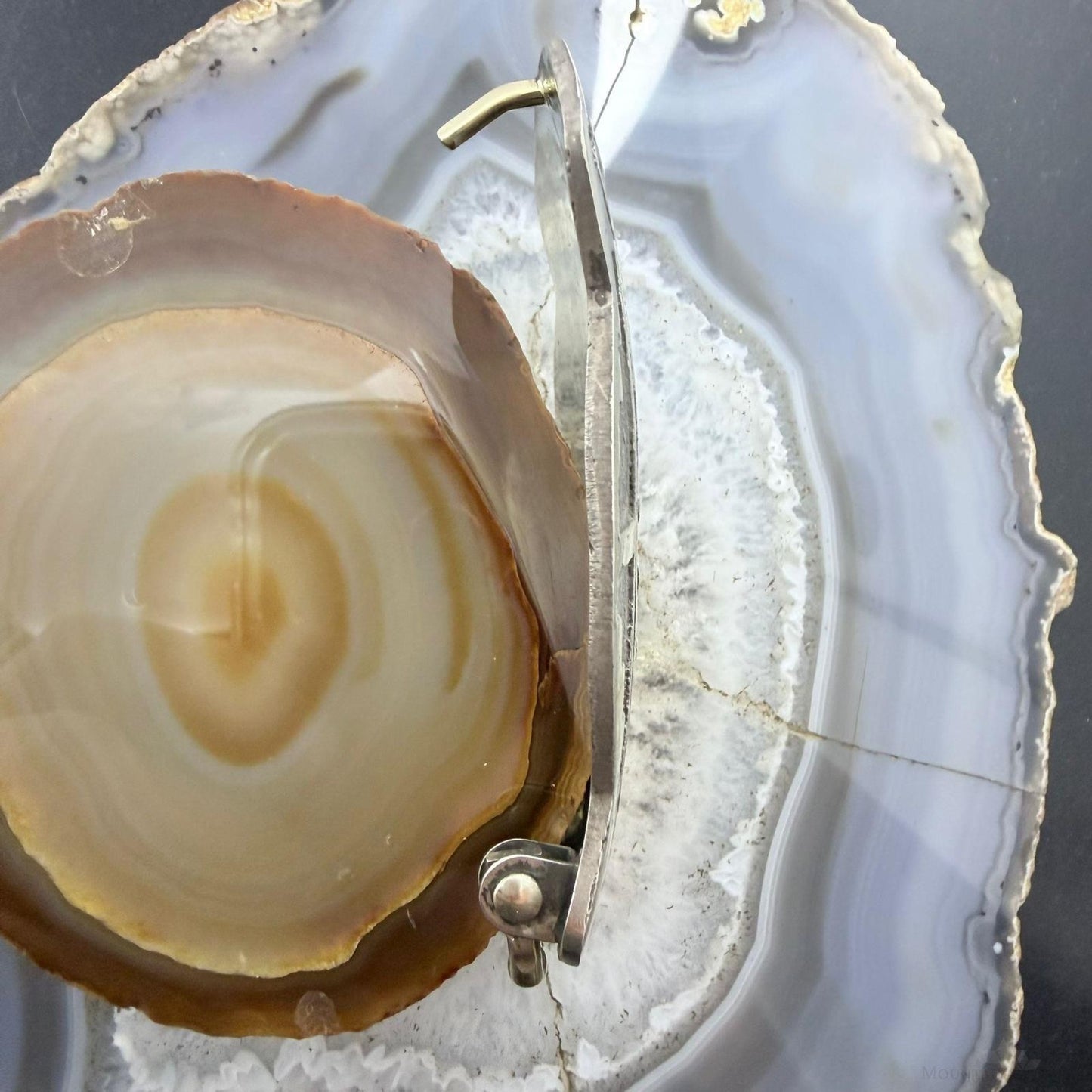 Emerson Kinsel Native American Sterling Silver Overlay Horse Belt Buckle For Men