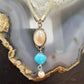 Carolyn Pollack Sterling Silver Moonstone,Turquoise,Pearl 14"-18" Necklace For Women