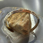 Signed Native American Sterling Silver Stamped Carinated Bracelet For Women