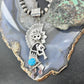 Alonzo Mariano Sterling Silver Turquoise Unisex Kokopelli Kachina Dancer Pendant