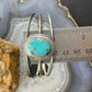 Native American Sterling Silver Oval Turquoise Split Shank Bracelet For Women