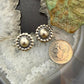 Native American Sterling Silver Round Dome Decorated Stud Earrings For Women