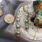 Carolyn Pollack Sterling Silver Turquoise Dot Decorated Dangle Earrings For Women