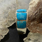 Native American Sterling Silver Blue Ridge Turquoise Graduated Band Ring Size 7