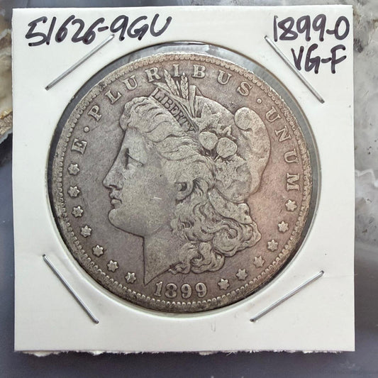 1899-O US 90% Morgan Silver Dollar VG-F #51626-9GU