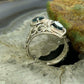 Carolyn Pollack Sterling Sterling Faceted London Blue Topaz Doublet Ring Size 8 For Women