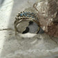 Carolyn Pollack Sterling Silver Blue Topaz Decorated Ring Size 6 For Women