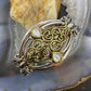 Carolyn Pollack Sterling Silver & Brass 2 Mother of Pearl Decorated Bracelet For Women.