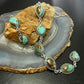 Sterling Silver Southwestern Style Turquoise #8 Cluster Lariat 28" Necklace For Women #1