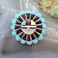 Verden Niiha Zuni Sterling Multistone Inlay Sunface Pendant/Brooch For Women