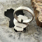Sterling Silver Southwestern Style Heart Golden Hill Turquoise Adjustable Ring For Women