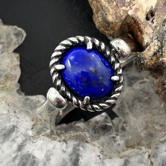 Carolyn Pollack American West Sterling Silver Oval Lapis Reversible Ring For Women