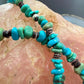 Carolyn Pollack Sterling Silver Natural Turquoise & Heishi Beads 32"-34" Necklace For Women