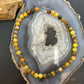 Sterling Silver 8mm Round Yellow Jasper 16" Necklace For Women