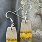 Sterling Silver Bumblebee Jasper Slab Dangle Earrings For Women #194