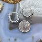 Carolyn Pollack Sterling Silver Round Lapis Decorated Hoop Earrings For Women